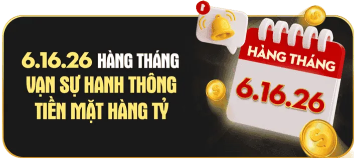 Hoàn trả hàng tuần/tháng H88 Nổ Hũ